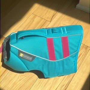 Dog life jacket by Ruffwear